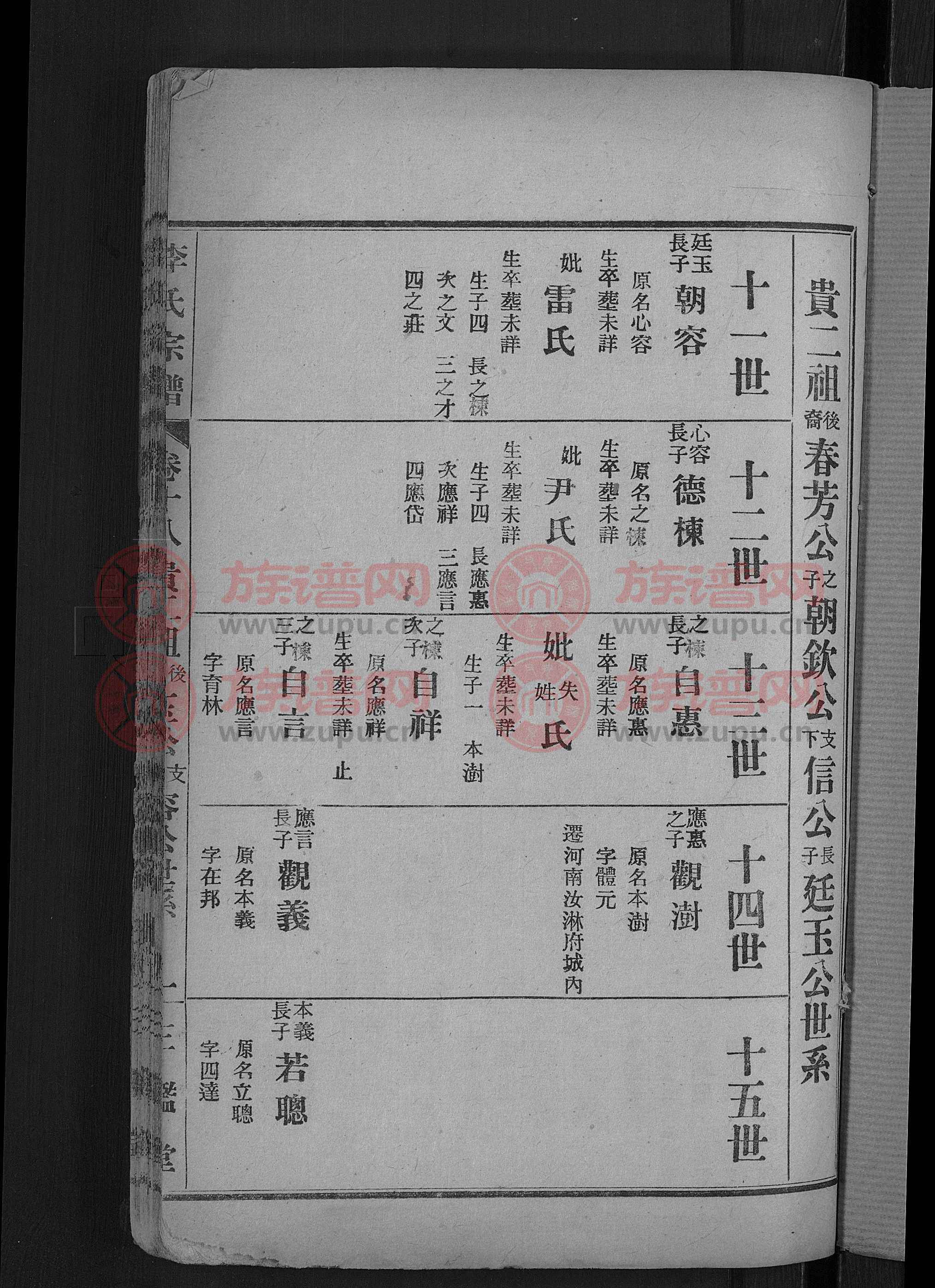 三鉴堂李氏宗谱 [28卷,首5卷]第16本