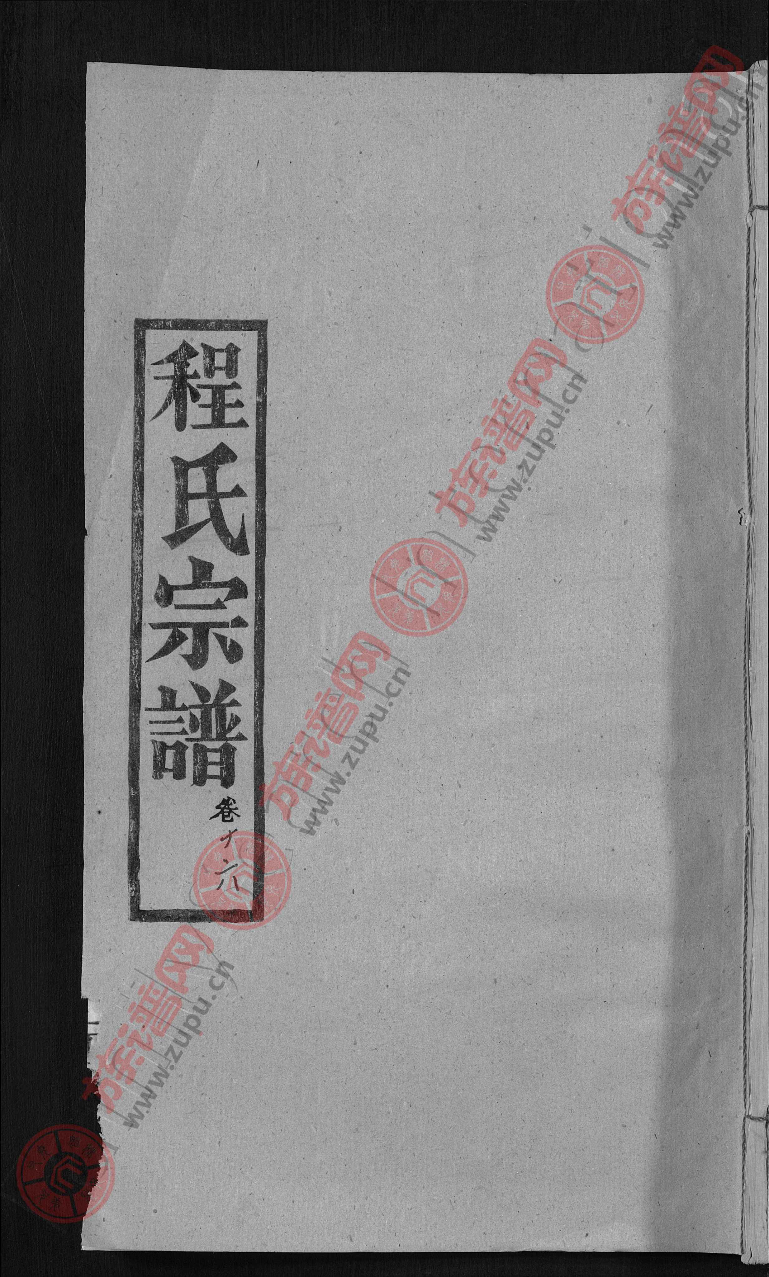 程氏宗谱 [23卷,首3卷]第13本